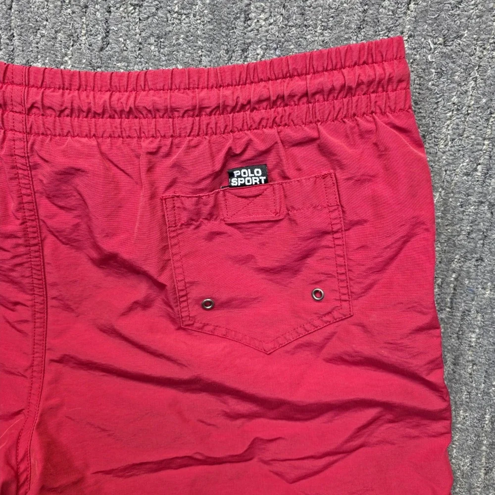 Vintage Polo Sport Ralph Lauren Swim Shorts Mens Large Baggy Shorts Swimwear 90s